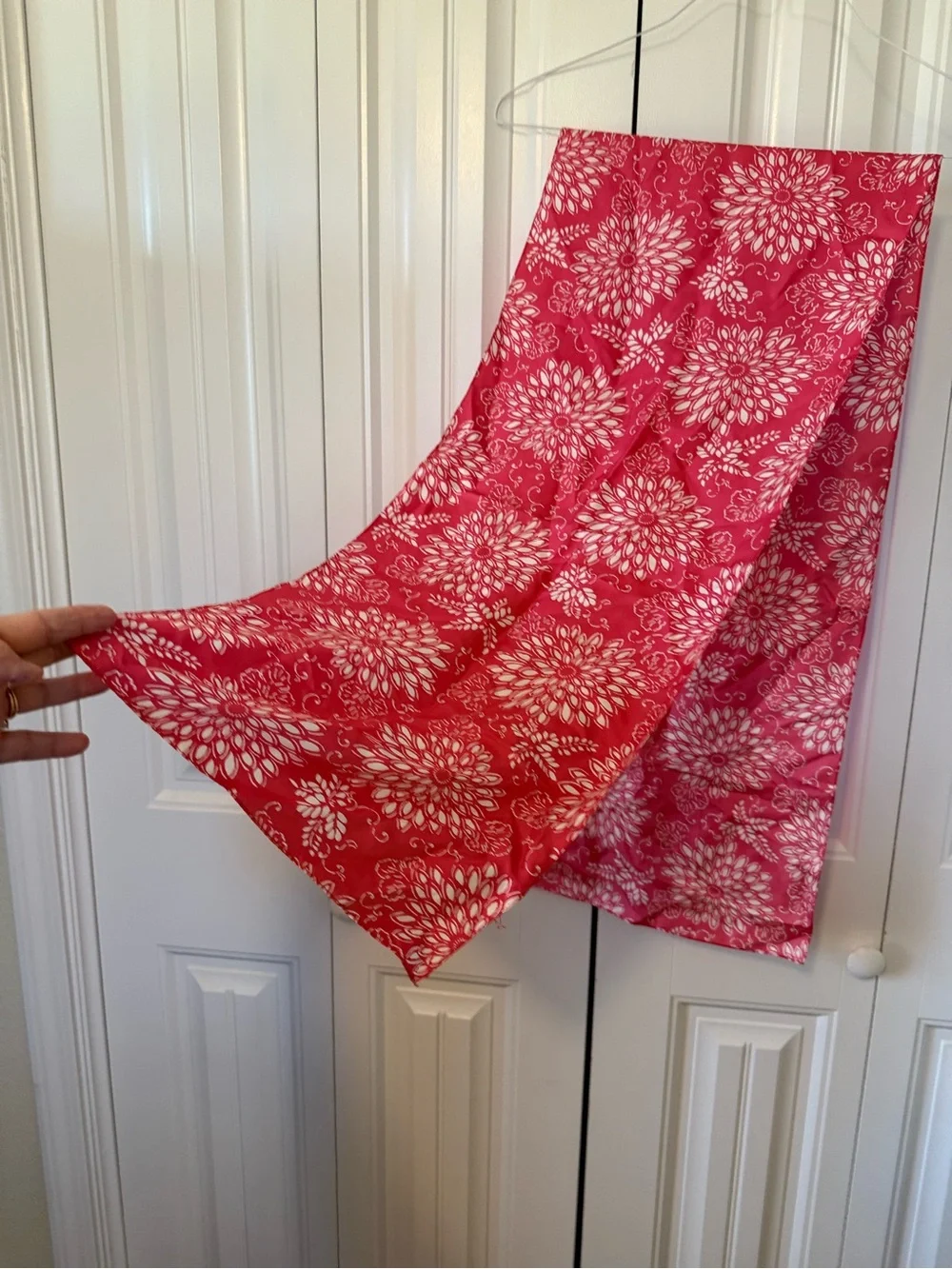 Floral Print Pink/Salmon Scarf